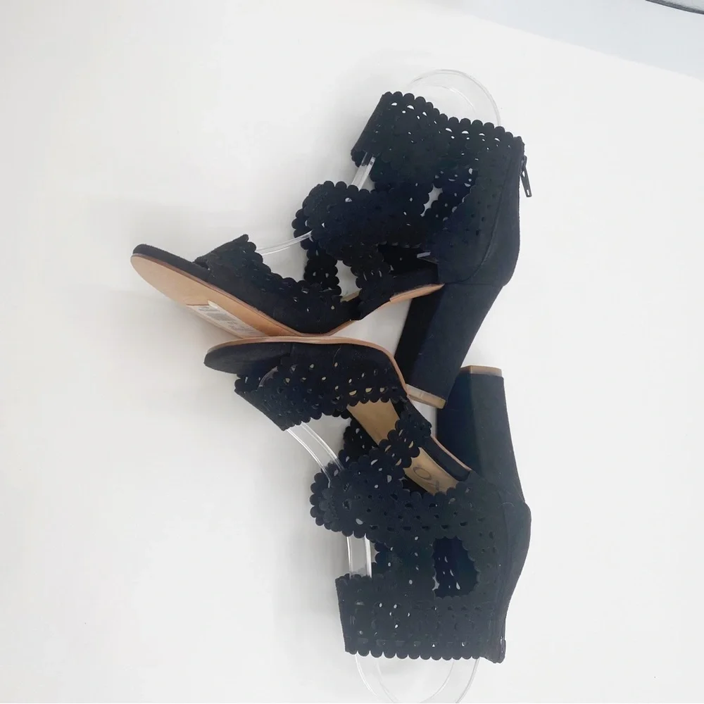 XOXO Elegant Black Women's Sandals Stylish Fancy Elegant Sophistication Size 6 - Picture 4 of 10